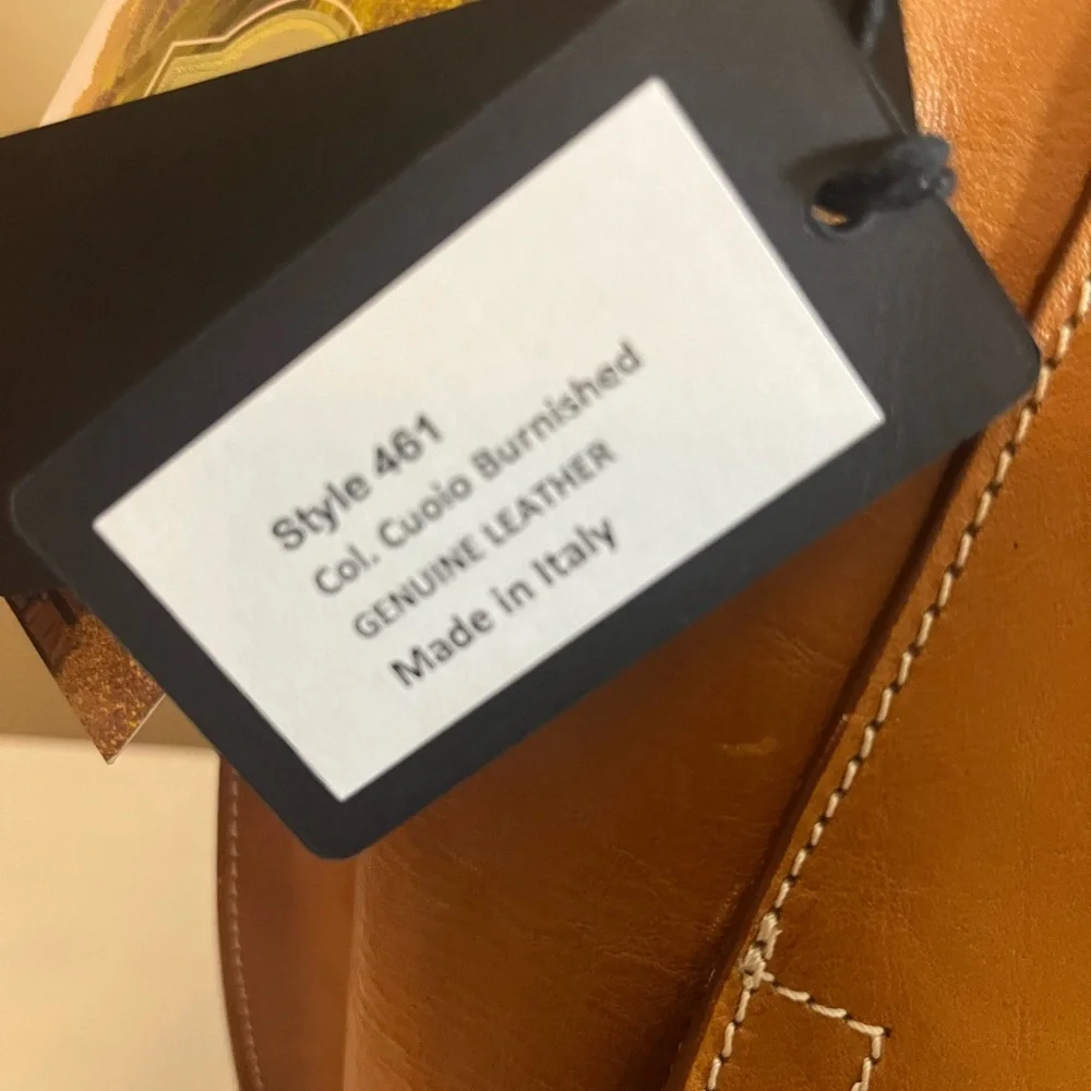 VIRAL Cavalcanti Tan Burnished Soft Leather Hobo with gorgeous red interior. - Picture 5 of 8